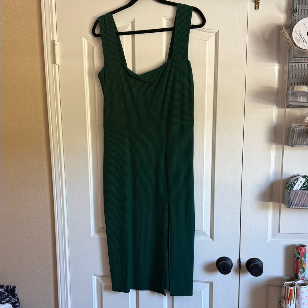 Reformation Green Midi Dress